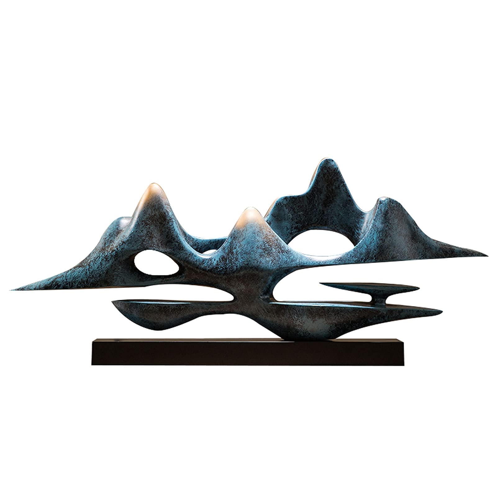 Amazon.co.jp: 彫像の彫刻山の彫刻、レトロな工芸品の家の装飾のための