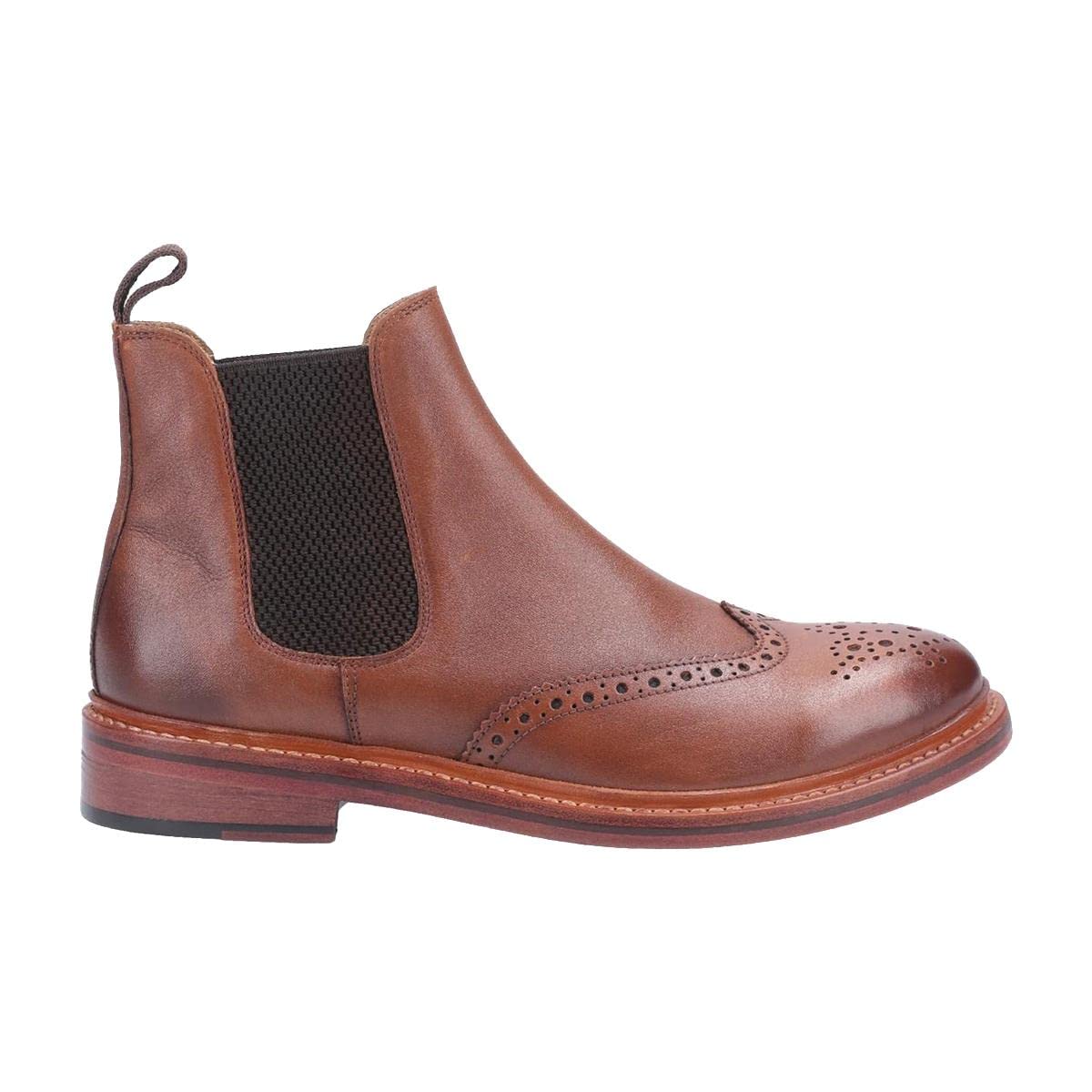 Cotswold Męskie buty skórzane Siddington Chelsea, - Brązowy - 47 EU