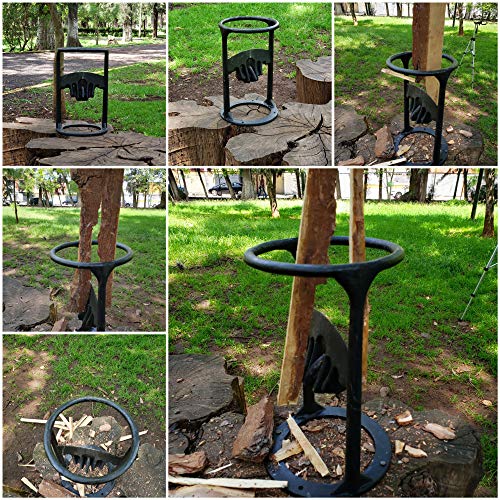 EPOARTIST Kindling Splitter, Firewood Splitter, Cast Iron Wood Splitting Tool, Manual Log Splitter Wedge
