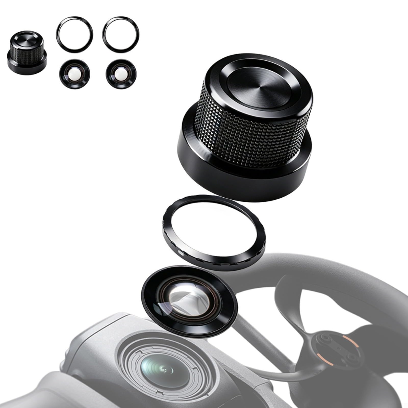 Lentille de réparation en verre pour DJI Avata 360, accessoire de vue panoramique haute définition avec ajustement et construction, léger et compact, 3 x 3 x 0,5 (2 pièces)
