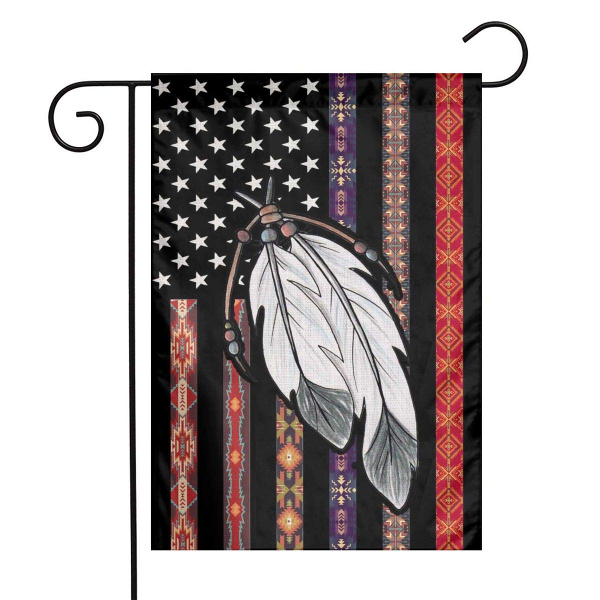 Old Native American Flags End Of Trail Native American Flag Decor