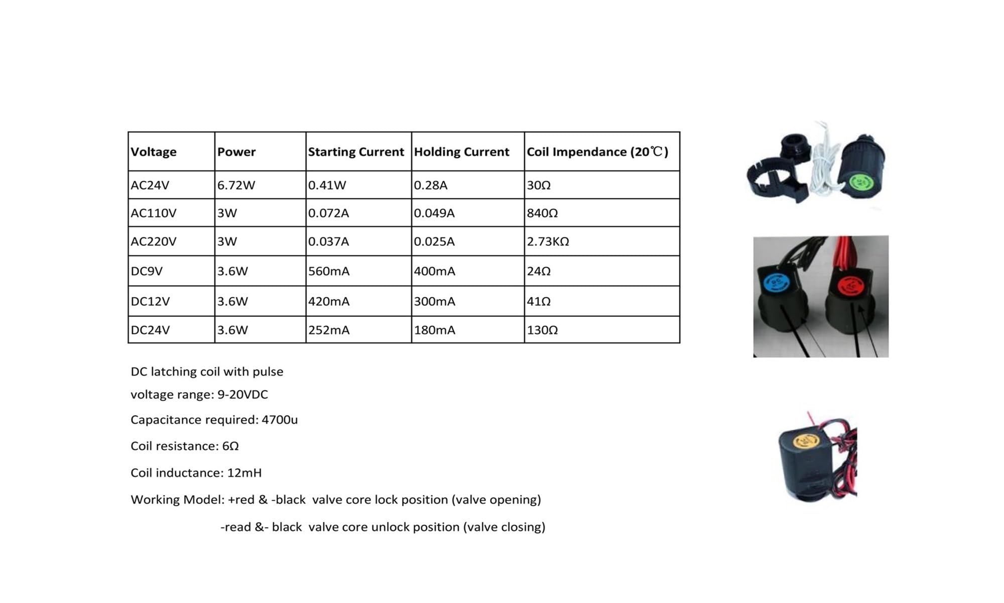 Nawadnianie ogrodowe 1,5" 2" 220 V 24 V 110 VC DC Blokada krajobraz farmy (DC latching (9-20V))