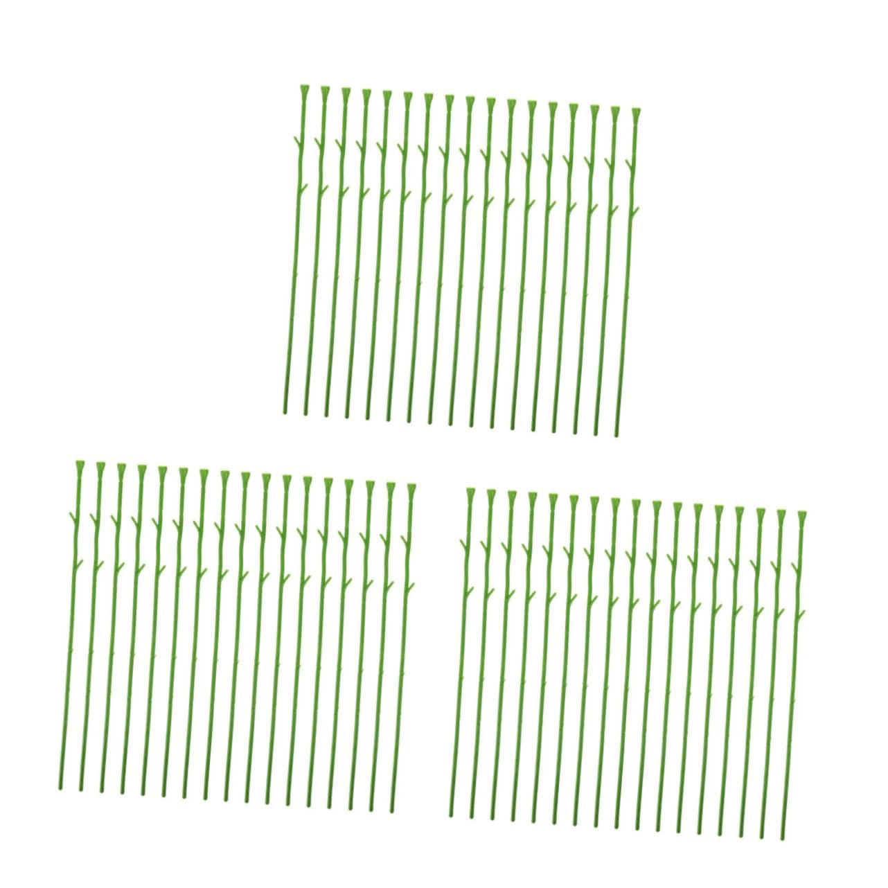 Tofficu 150 Pezzi Artificiale Verde Flessibile per Composizioni Fai da Te Corto per Decorazioni Bouquet e Creativo