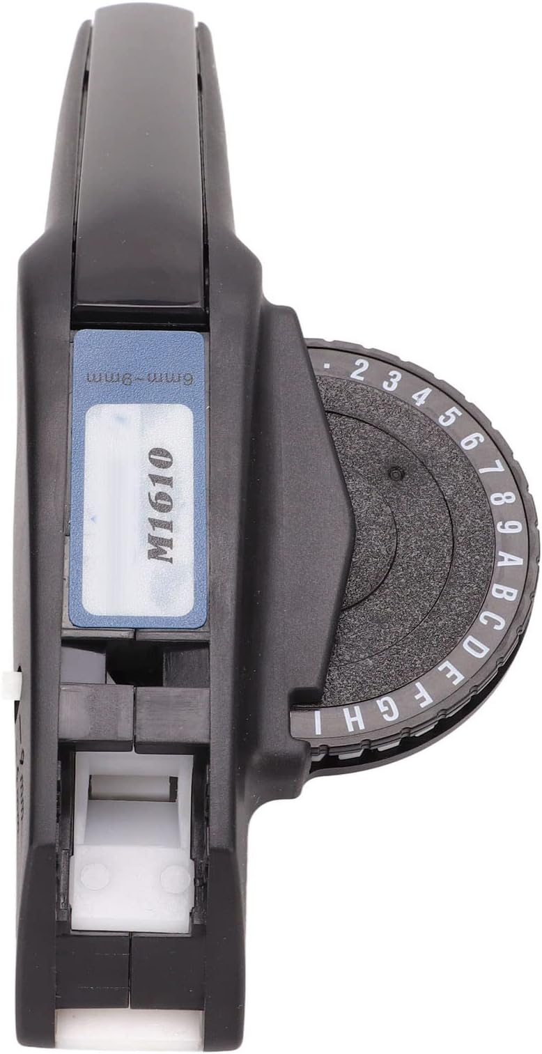 Huleo Manual Label Printer, Strong and Durable Embossing Labeling Machine Erase Letter Number Wide Application for Label Red