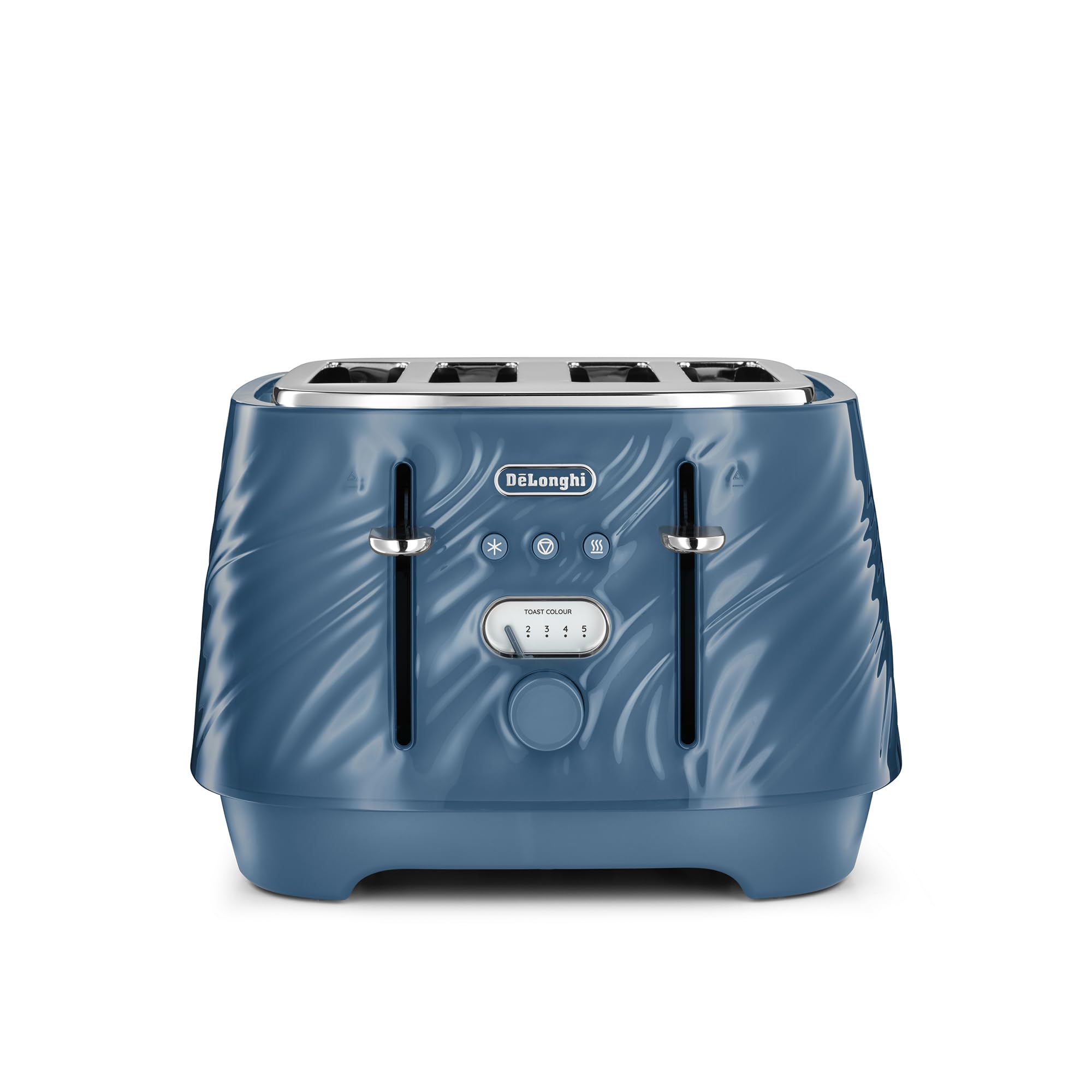 De'longhi Blue Ballerina Seta 4 Slot Toaster Silk Ctds4003.bl