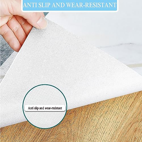 Nappe rectangulaire effet cuir 85x140cm au motif grain de bois rustique - 8