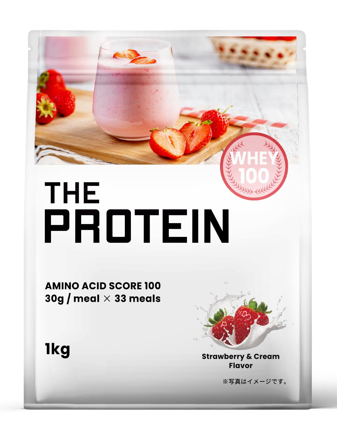Amazon | ザプロ プロテイン 1kg ストロベリー＆クリーム 風味