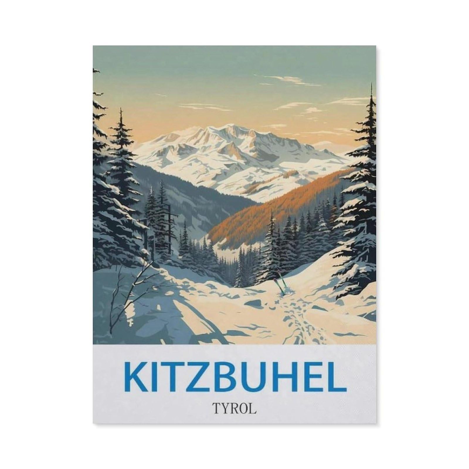 BEAYODKP Diamond Painting，Kitzbuhel Tyrol（30x40cm）