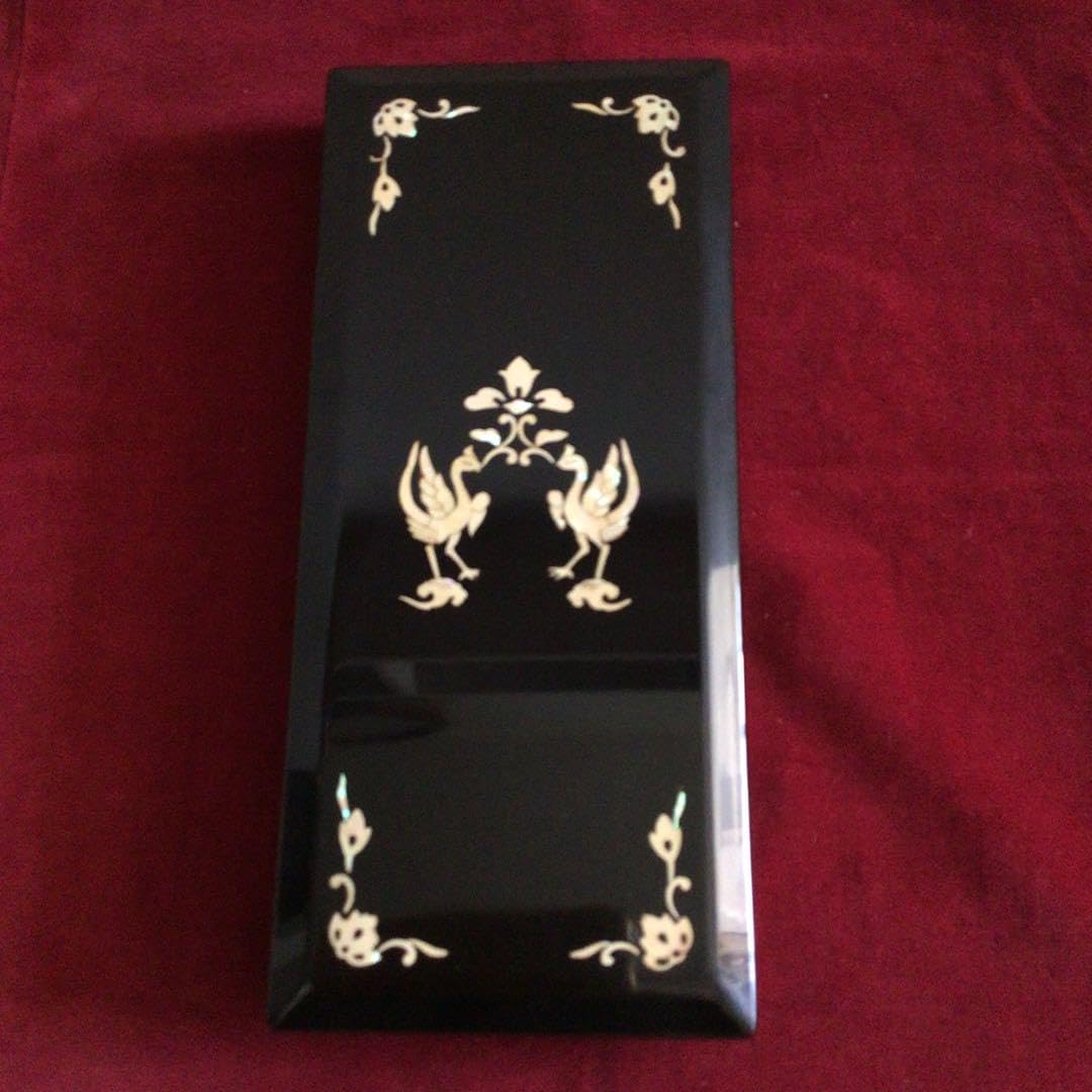 Amazon.co.jp: 奈良美術漆器 天平文様螺鈿 御硯箱 未使用 箱あり