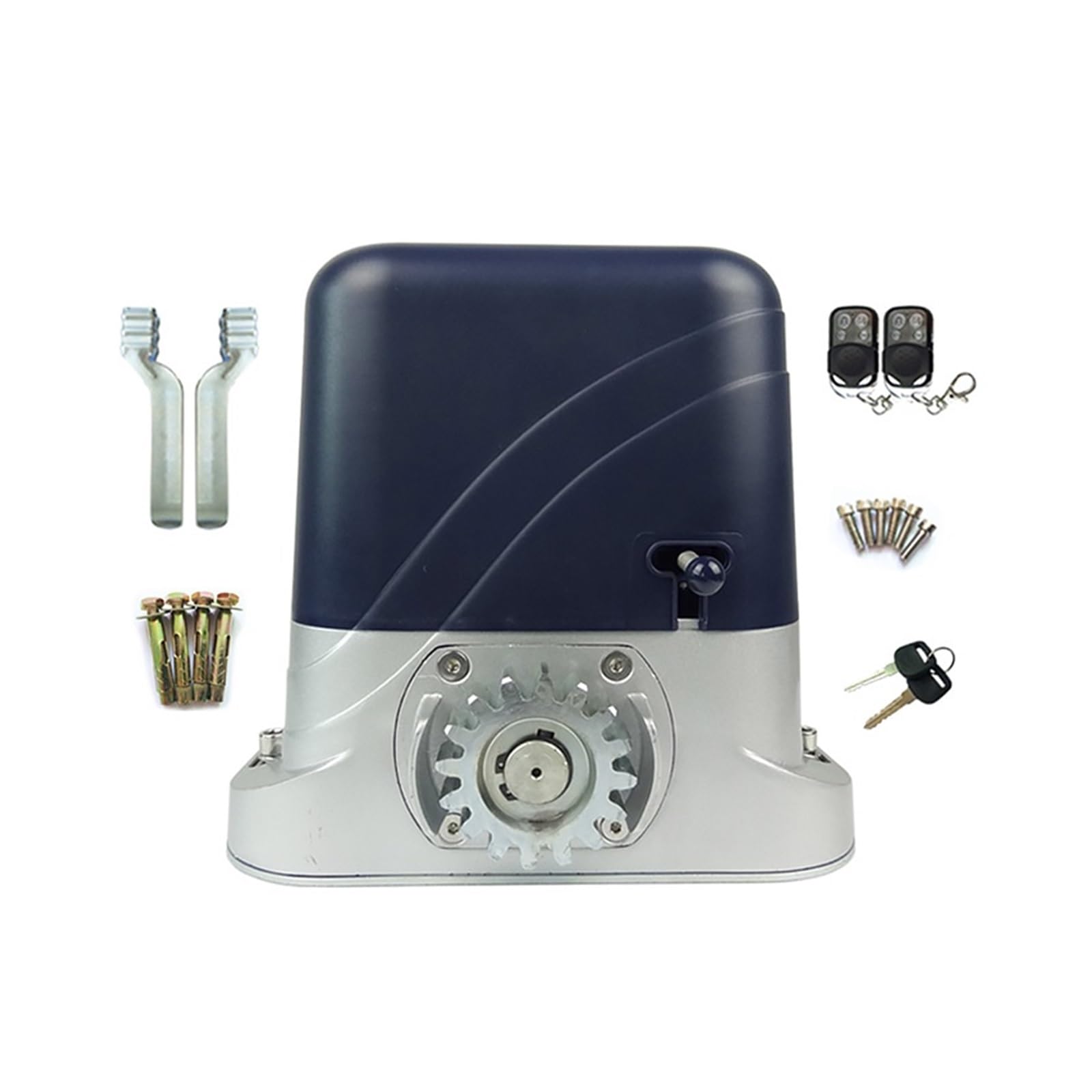 Motore elettrico for cancello scorrevole domotico, motore for cancello scorrevole, set con cremagliera in acciaio da 4 m Ampiamente utilizzato