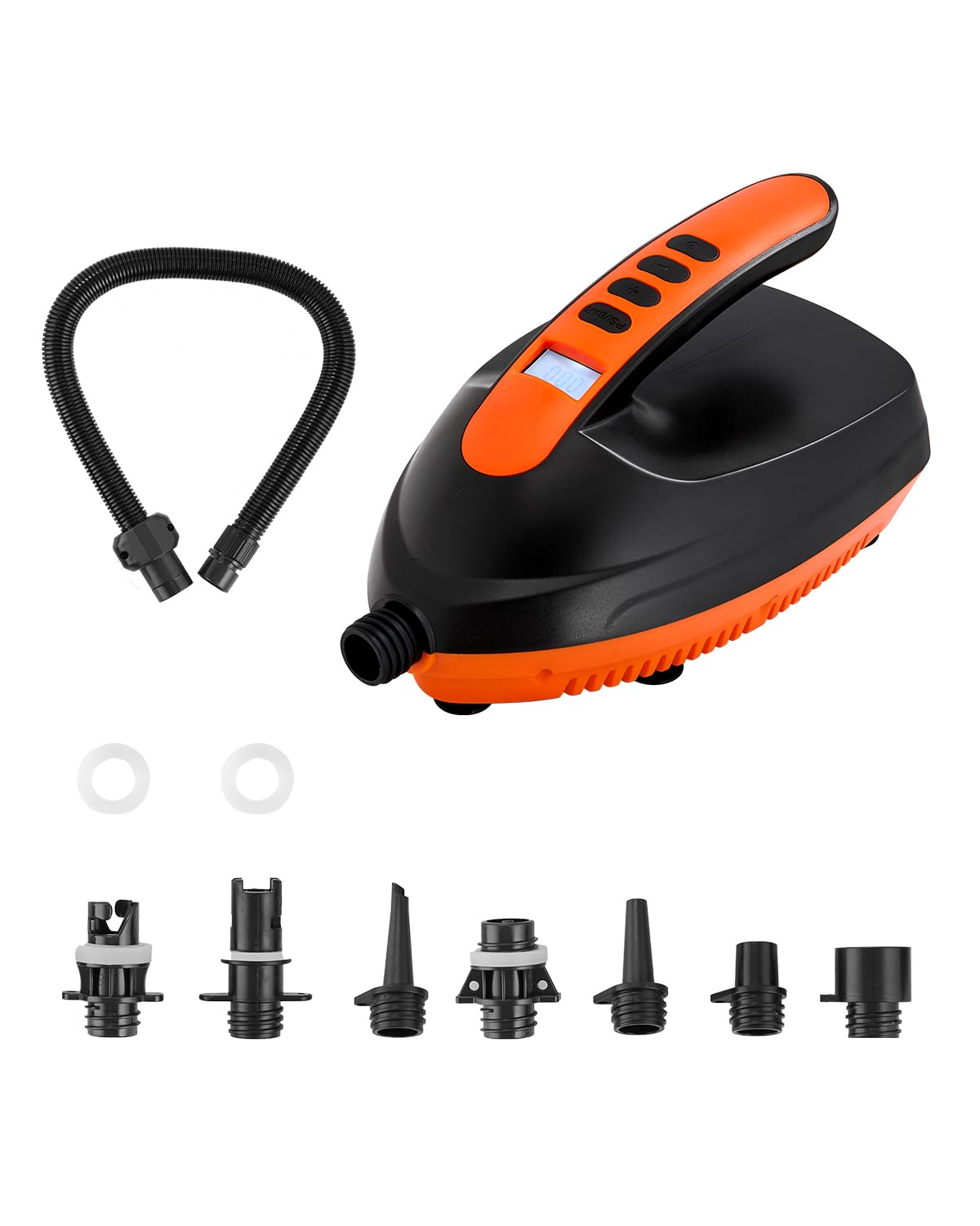 VEVOR Pompe à Air pour Paddle Haute Pression 20 psi, Gonfleur pour Sup avec Connecteur Allume-Cigare et Arrêt Automatique, Vitesse de Gonflage 70 L/mins, pour Bateau Gonflable Kayak Matelas Tente