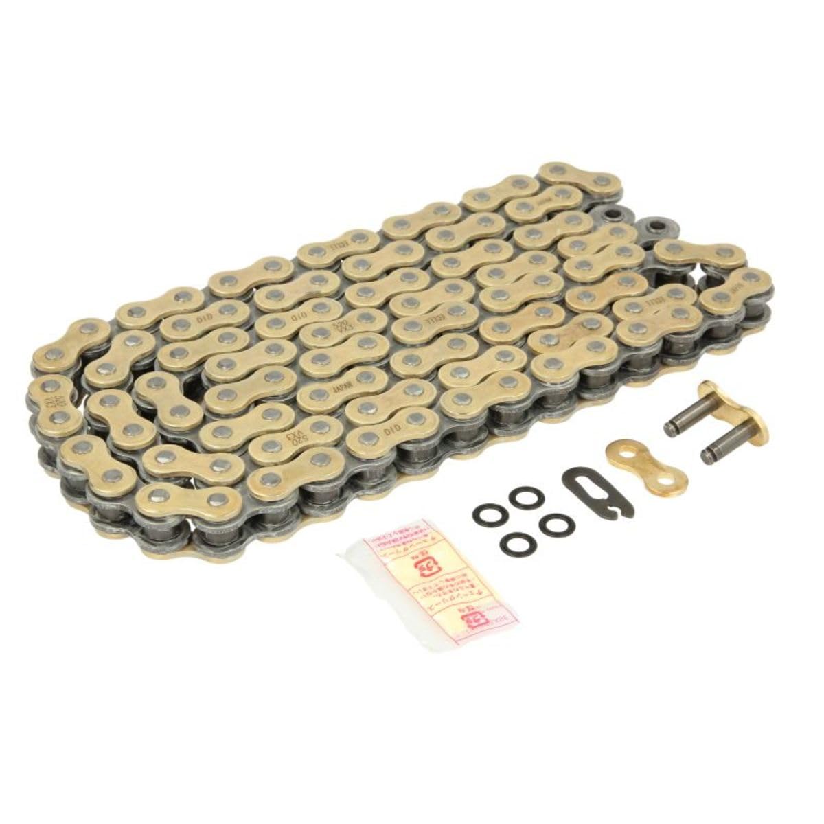 Motodak Catena Trasmissione D.I.D 520 VX3 Oro/Nero 104 Maglie