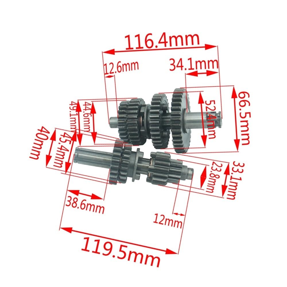 Albero principale 4 scatole adatte for moto Pit Bike 50cc 90cc 110cc
