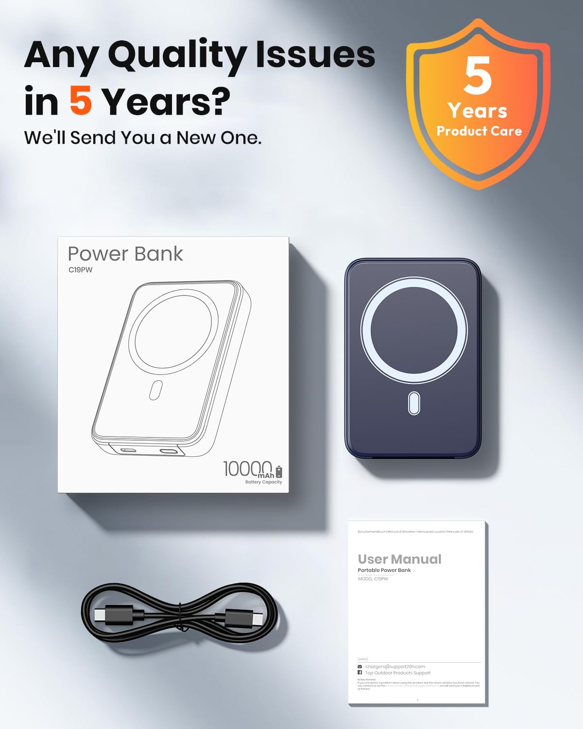 A Addtop Magnetic Power Bank 10000mAh- 20W Schnelllade iPhone Ladegerät for Magnetisch – Bild 6