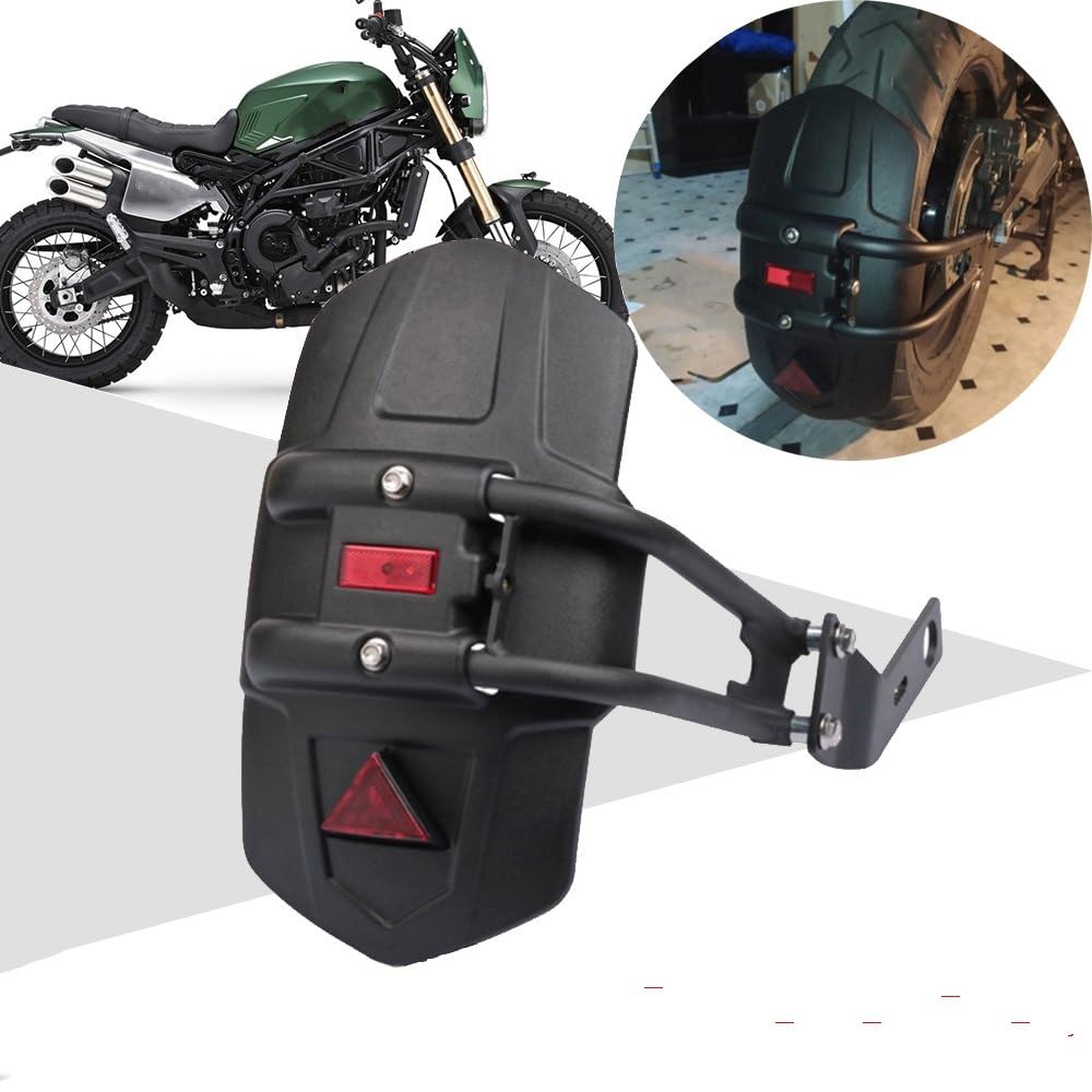 Parafango Posteriore In Lega Alluminio Per Moto - Universale Regolabile, Anti-Schizzi E Protezione Ruota (Rosso) - Foto 14