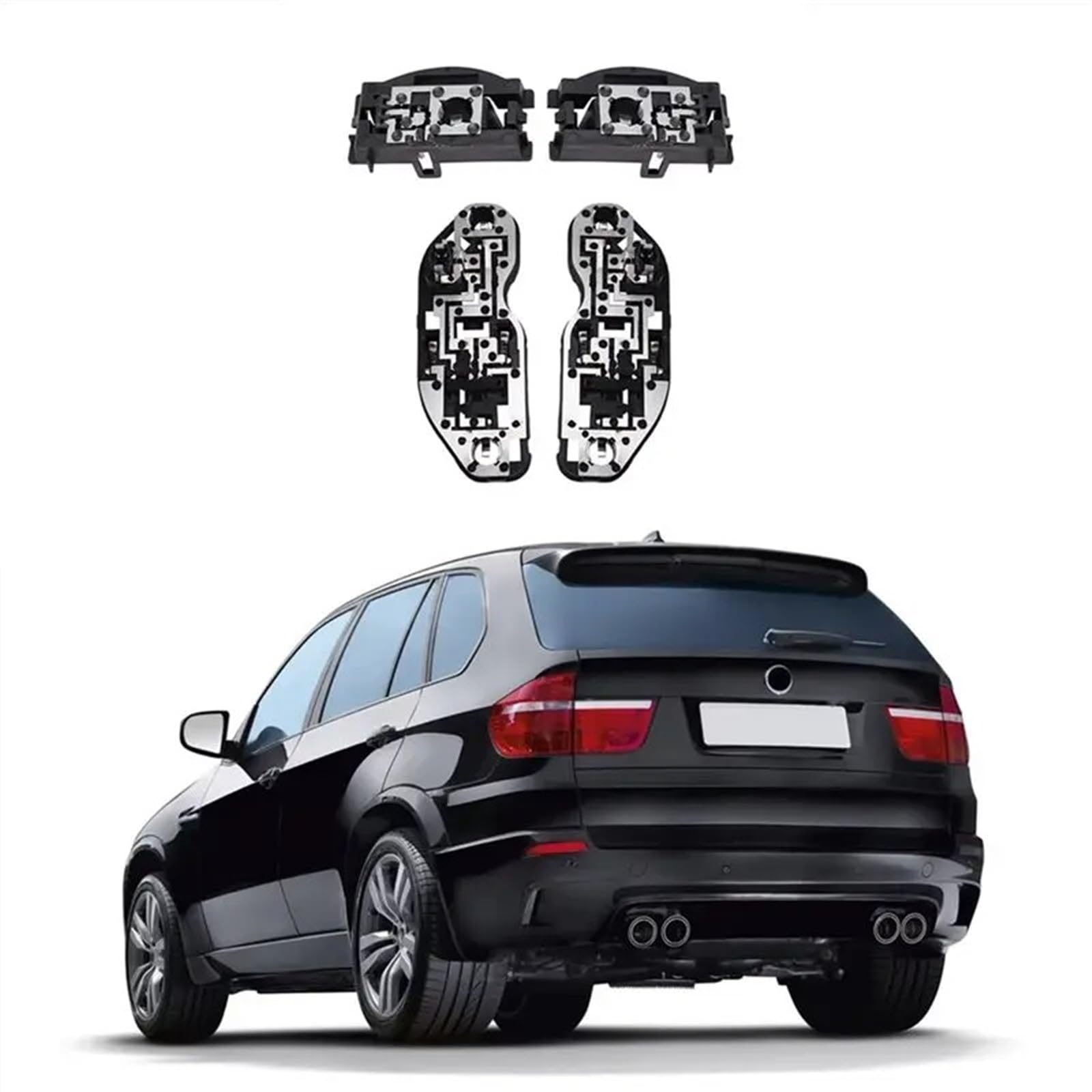 Base De Luz Trasera Compatible con BMW X5 E70 2008-2013, Portalámparas De Luz Trasera Derecha para Tapa del Maletero, Piezas De Automóvil 63217262575 63217262576