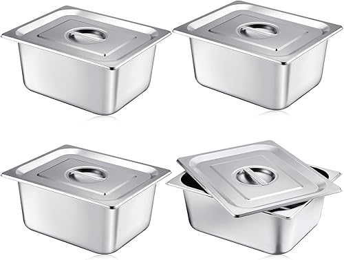 Miniatura 7 de Mifoci 12 unidades de 13 de tamaño 6 pulgadas de profundidad para hoteles de mesa de vapor, recipientes de alimentos de acero inoxidable