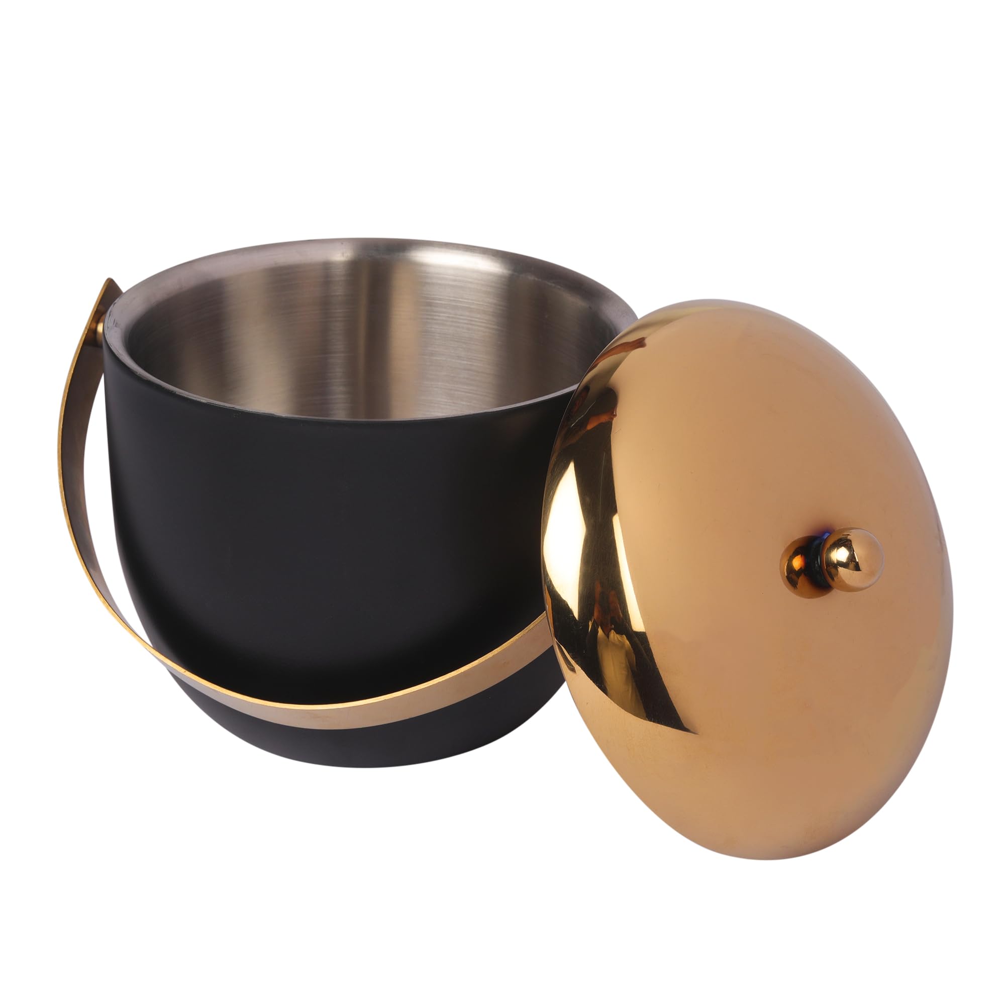Anything & Everything Stainless Steel Ice Bucket with Tong Elegant and Functional Barware Accessory for Chilled Drinks