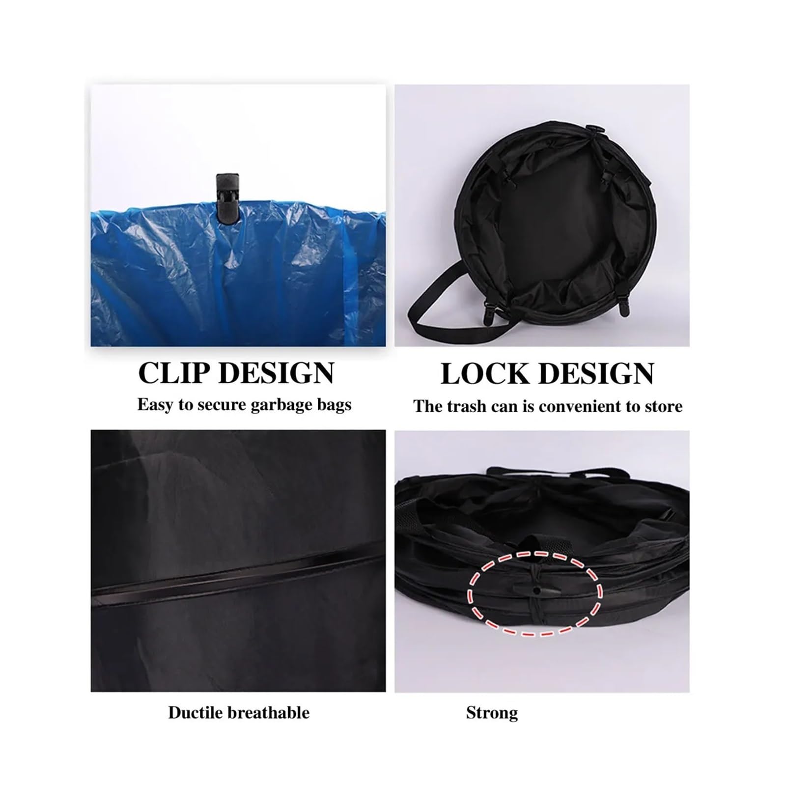 Gartensack Pop Up 2 Stück Pop-up-Mülleimer, tragbarer Outdoor-Camping-Klapp-Gartenarbeits-Garten-Müllsack, Leaf Buck(Light Coffee,L)