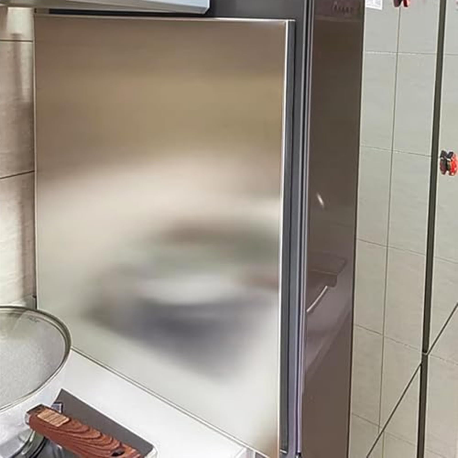 Genérico Panel Lateral magnético para refrigerador, Escudo térmico para Pared detrás de Estufa de leña para áreas de Cocina/tubería de Gas, Protector contra Salpicaduras para refrigerador s