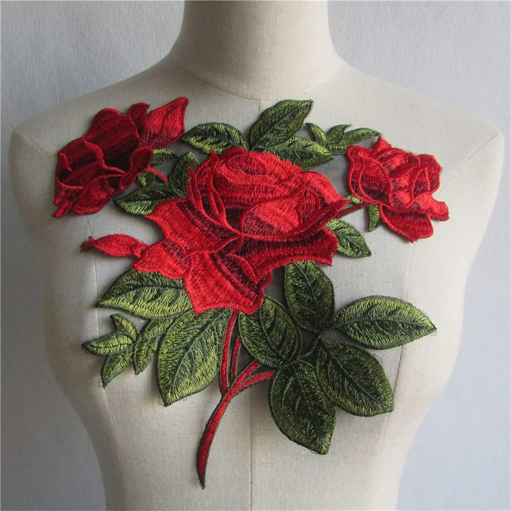 KG7HQRP クラフトカラー スパンコール フローラル 刺繍 アップリケ トリム 装飾 レース ネックライン 襟 裁縫 (色 :