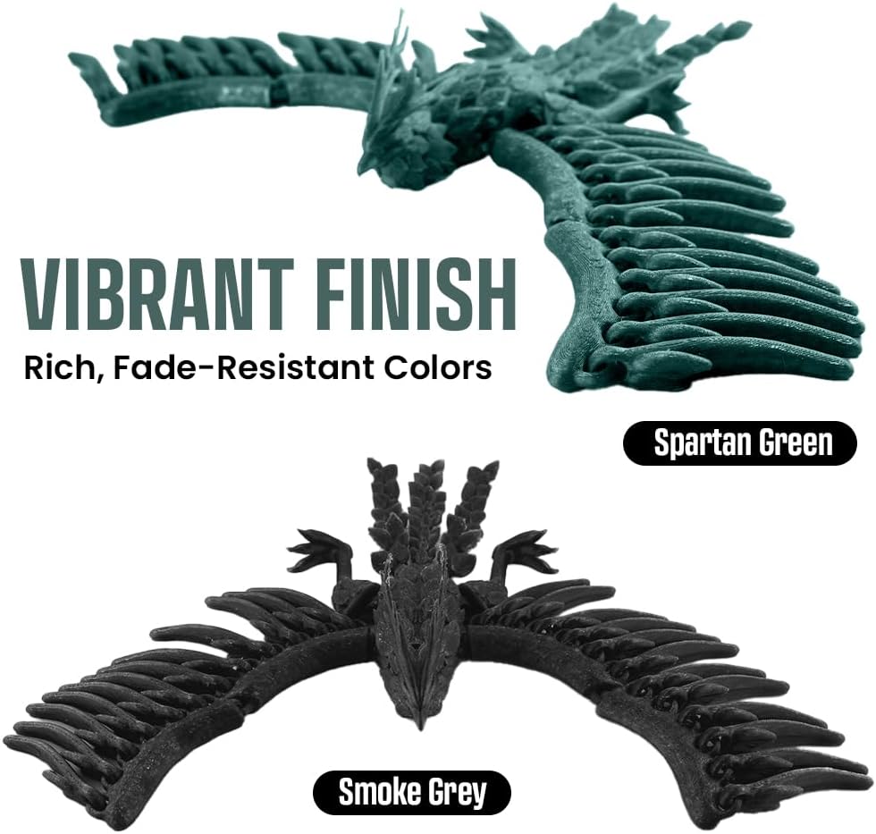 TwistedForge Phoenix Figurines 2-Pack Articulated 3D Printed Animals for Easter Basket Stuffers, Teens Gifts, Boys Easter Basket Ideas, Mythology Fans, USA Made Recycled PETG