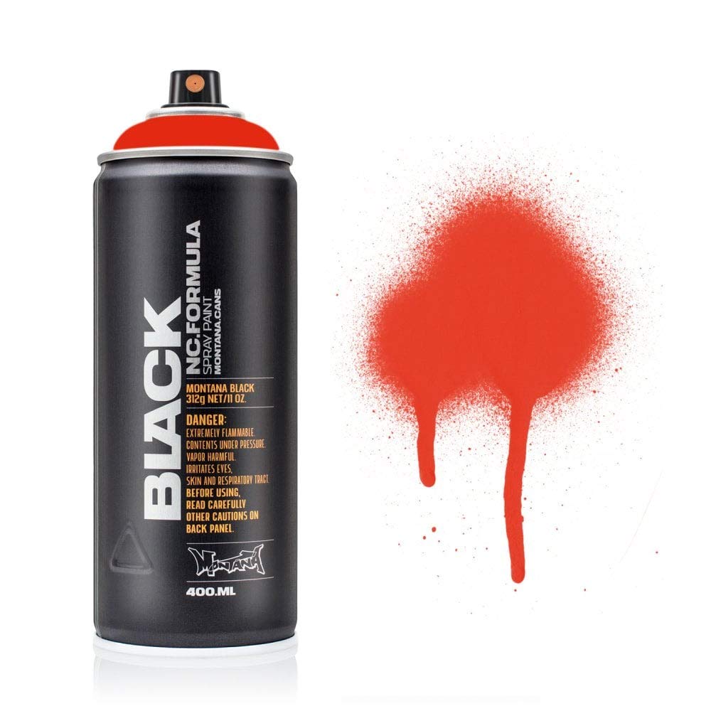 Montana Cans Black, P3000 - Power Red Montana Black 400Ml Power Red By Montana