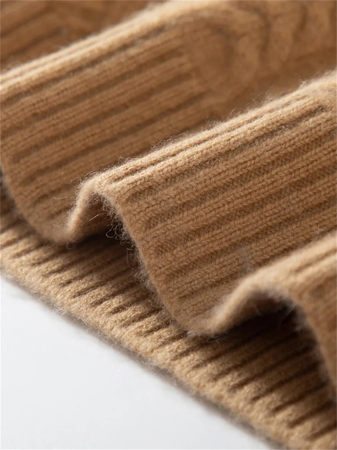 Maglione da uomo in cashmere, maglia a maglia spessa, maglia invernale in cashmere, maniche lunghe, casual