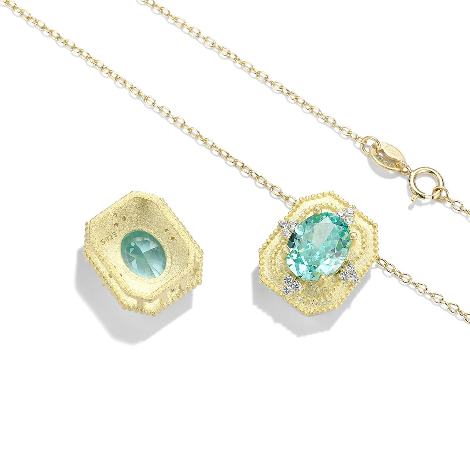 Collana Con Ciondolo In Pietra Ad Alto Tenore Di Carbonio Con Fiore Di Ghiaccio Verde In Argento Sterling 925, Regalo Di Compleanno Per Donna, Cinturino Per Orologio Gioielleria Raffinata