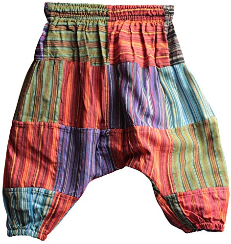 Image of Shopoholic Fashion Children Hippie Harem Loose Boho Trouser Hippy Colorful Kids Retro Comfy Pants