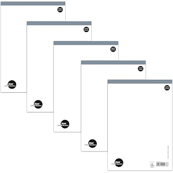 Staufen Contura Notepad - 5 Pads of 50 Sheets DIN A4 Blank