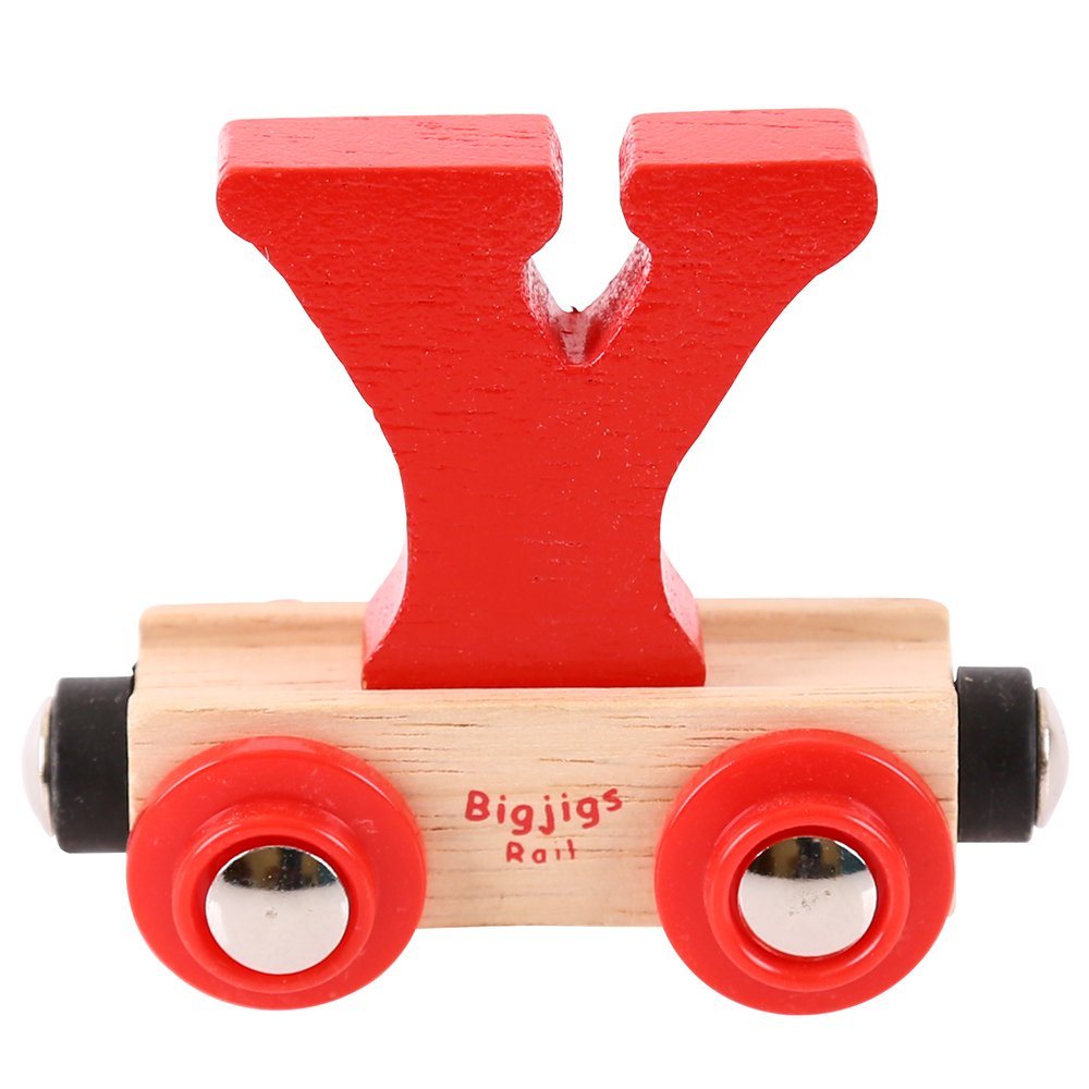 Bigjigs Rail Rail Name Letter Y (Red) — image 1