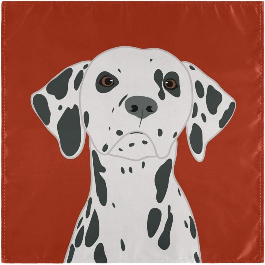 動物のダルメシアン犬餐巾洗えるポリエステルディナーナプキン 限定セール 吸収剤とソフト 特大 X 1 6のセット 4 動物のダルメシアン犬餐巾洗えるポリエステルディナーナプキン 限定セール 吸収剤とソフト 特大 X 1 6のセット 4