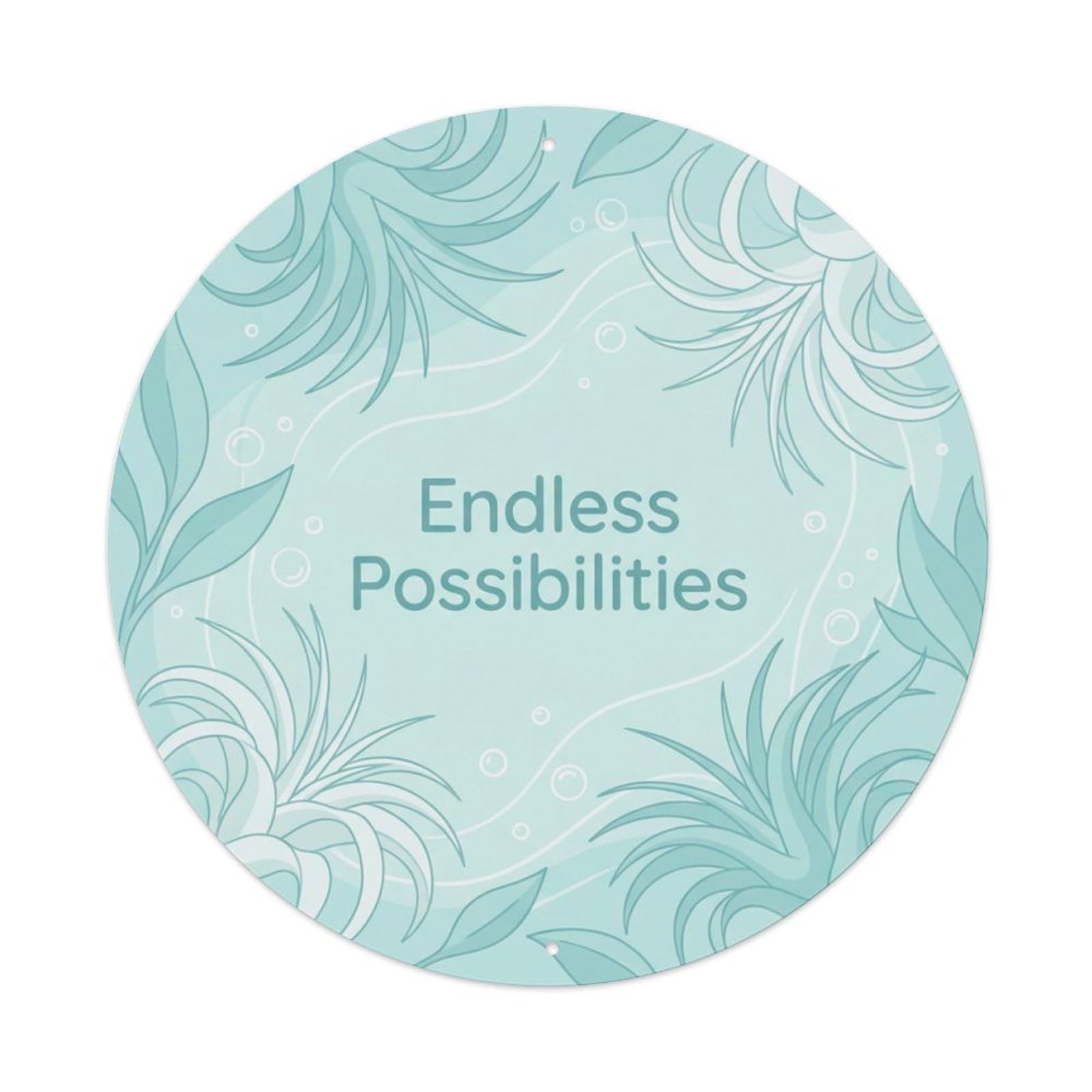 Fresh She Shed Floral Endless Possibilities Metal Tin Sign