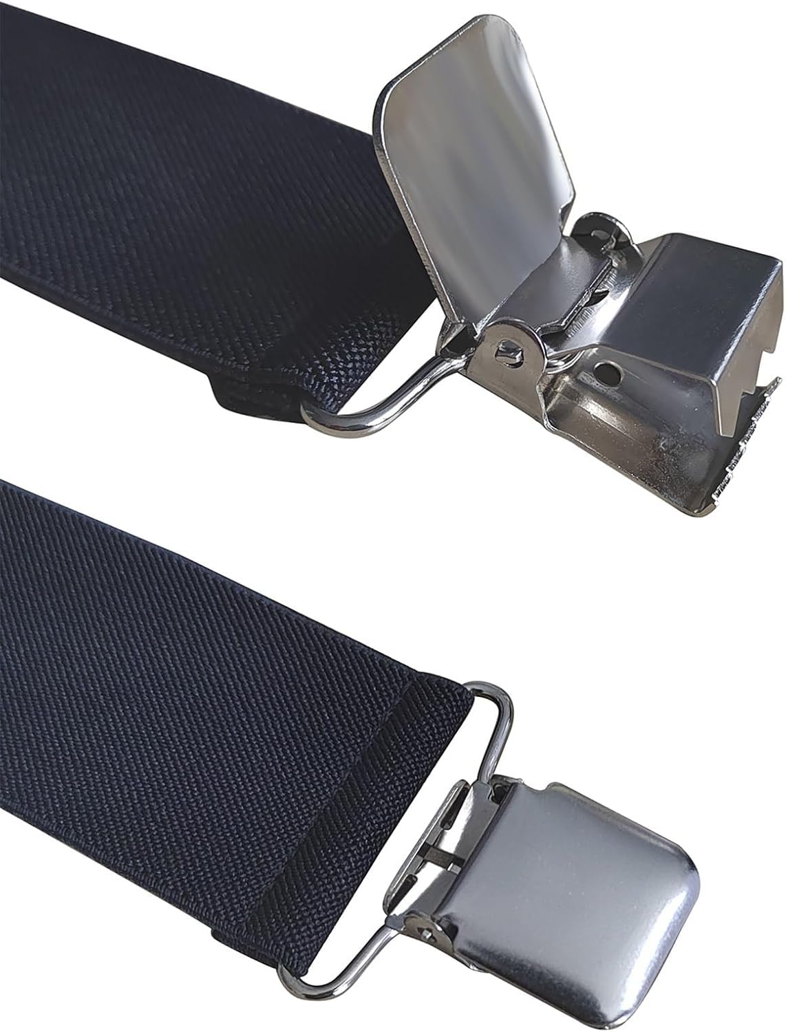 Tirantes, for hombre con hebilla de metal de 4 clips, tirantes ajustables tipo X, diseño elástico