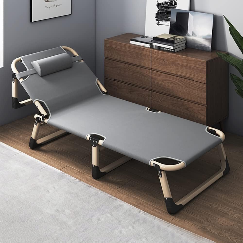 Chaises Longues Pliantes Chaises Longues Pliables Chaises Longues inclinables, Lits de Jardin inclinables, chaises Longues de Voyage de Camping en Plein air Portables, capacité de Charge 300