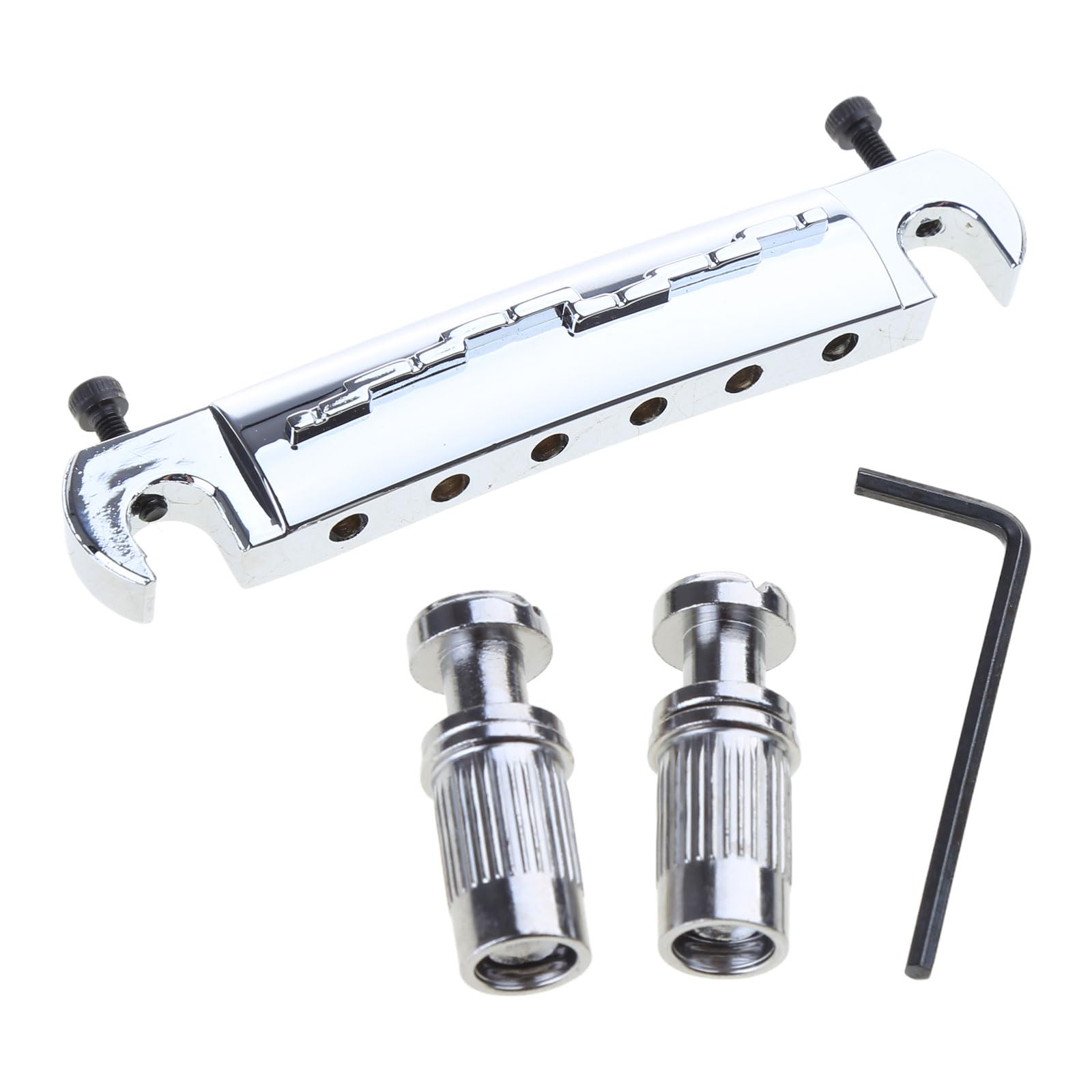 oringnat Wraparound Guitar Small Integrated Bridge Saddle Tailpiece for LP Electric Guitar Replacement Parts without
