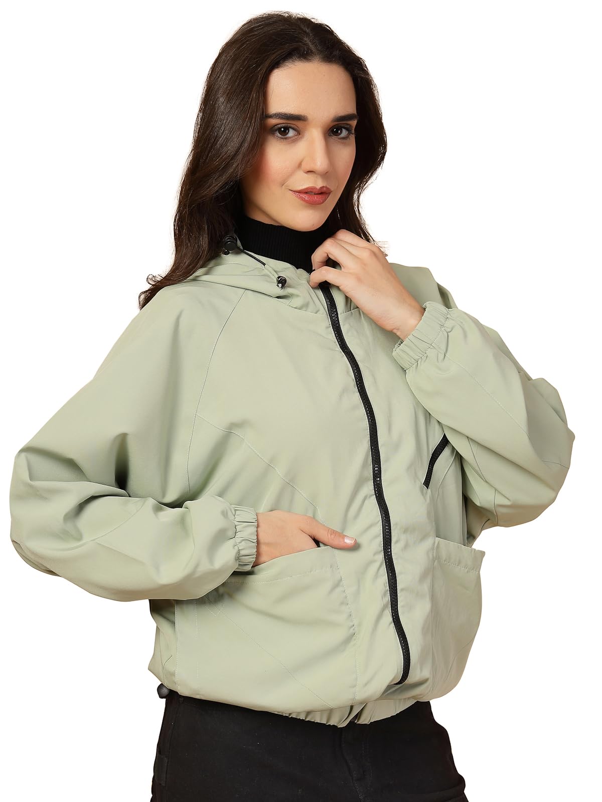 chkokko Sunscreen Jacket for Women Hooded Zipper Sports Jacket | UV Protection | Sun Protective | Lightweight Water Resistant | Riding Biker | Outdoor Travel Gym Running-picture-18