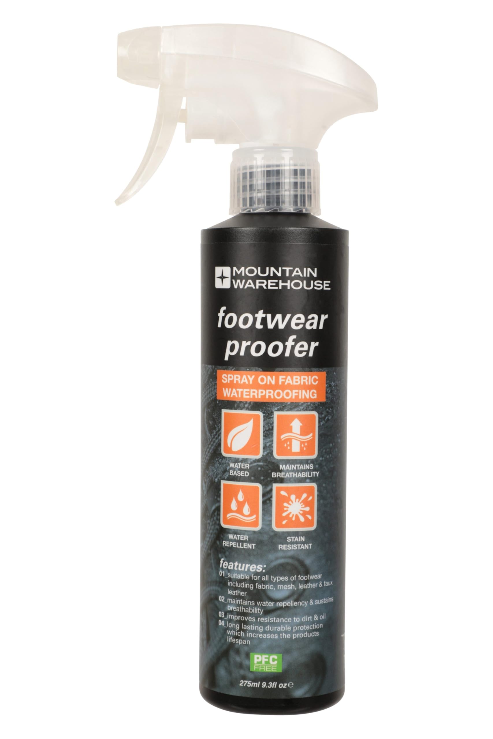 Mountain Warehouse Universal Footwear Proofer - Spray Application for Water Repellent Effect