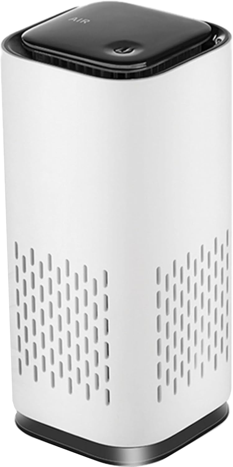 A1 Mini HEPA USB-C Air Purifier, Portable 5.2in Tall, 6.7 Ounces, Ultra Quiet for Travel, In-Car and Desktop, White