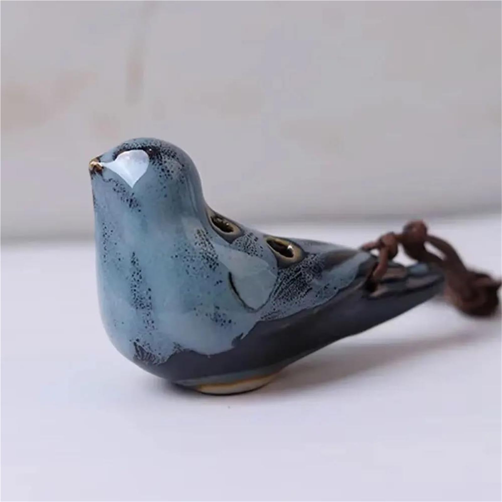 Ocarina Ocarina A Forma Di Uccello Con Sei Fori Forata E Accordata Manualmente Adatta Ai Principianti(Light Blue)