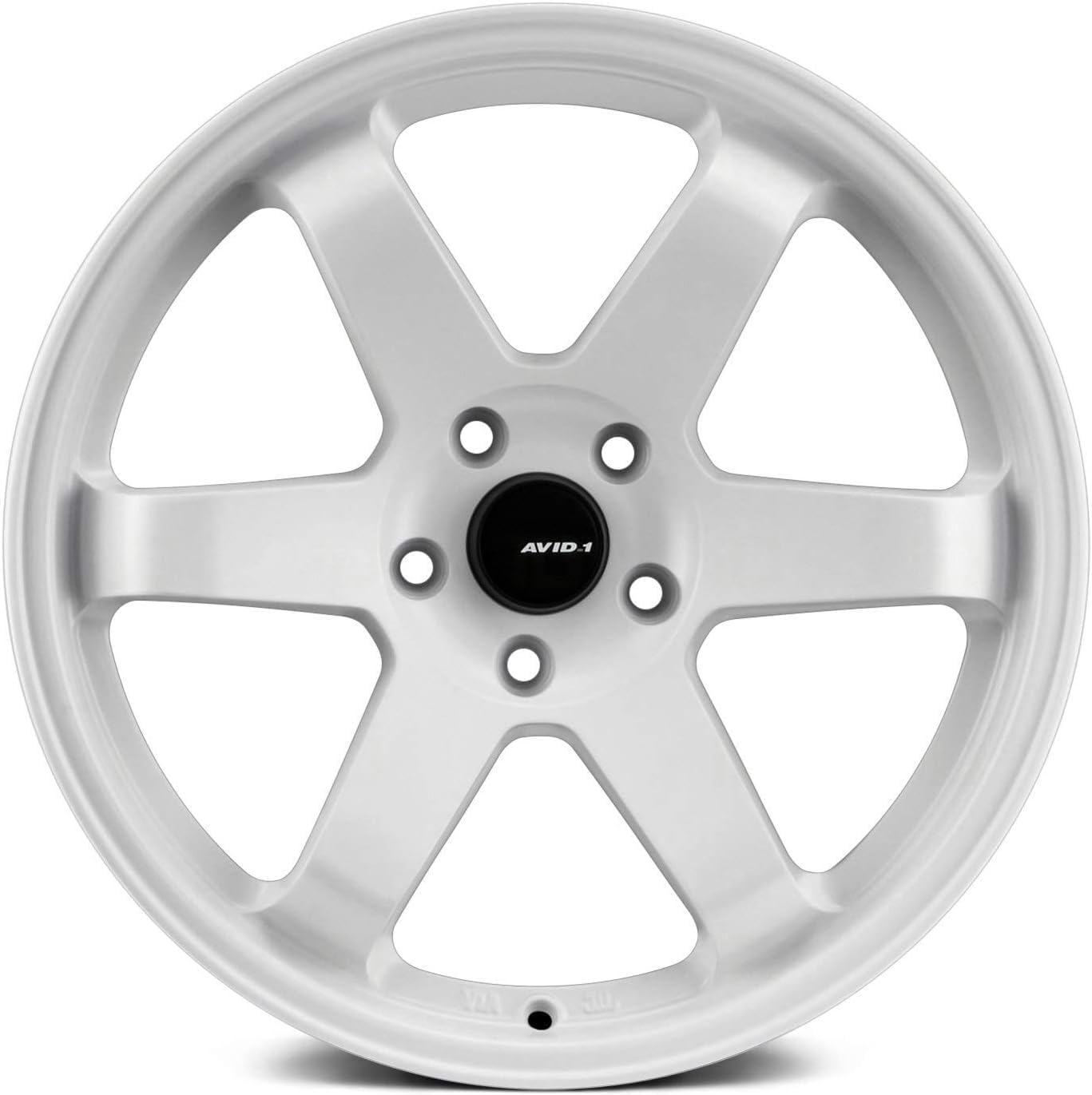 AVID.1 AV-06 Matte White 17x8 Custom Wheel – Fits 5x114 Bolt Pattern with +35 Offset – Lightweight Performance Alloy Wheel – Aggressive Street Style & Track-Ready Car Accessories