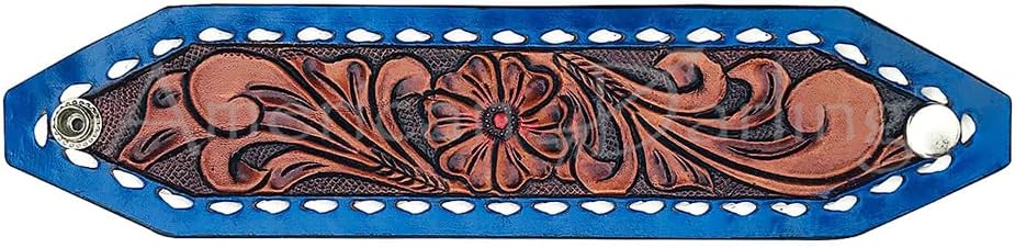 American Darling Bracelet Hand Tooled Carved Genuine Leather Women | Handmade Western Rustic