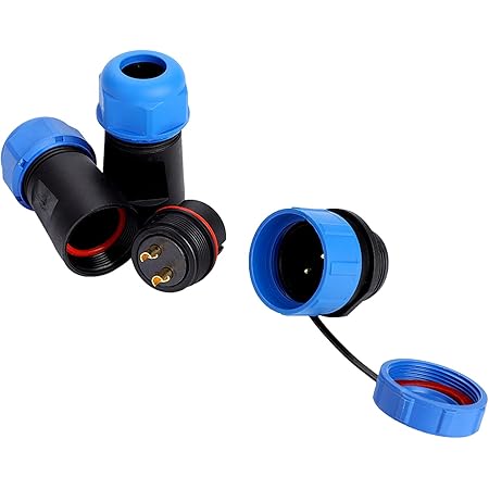 Shengbowi Luftfahrtstecker 4 Polig 25A IP68 - Wasserdichter Anschlussstecker | Für Außenlampen & Industrie