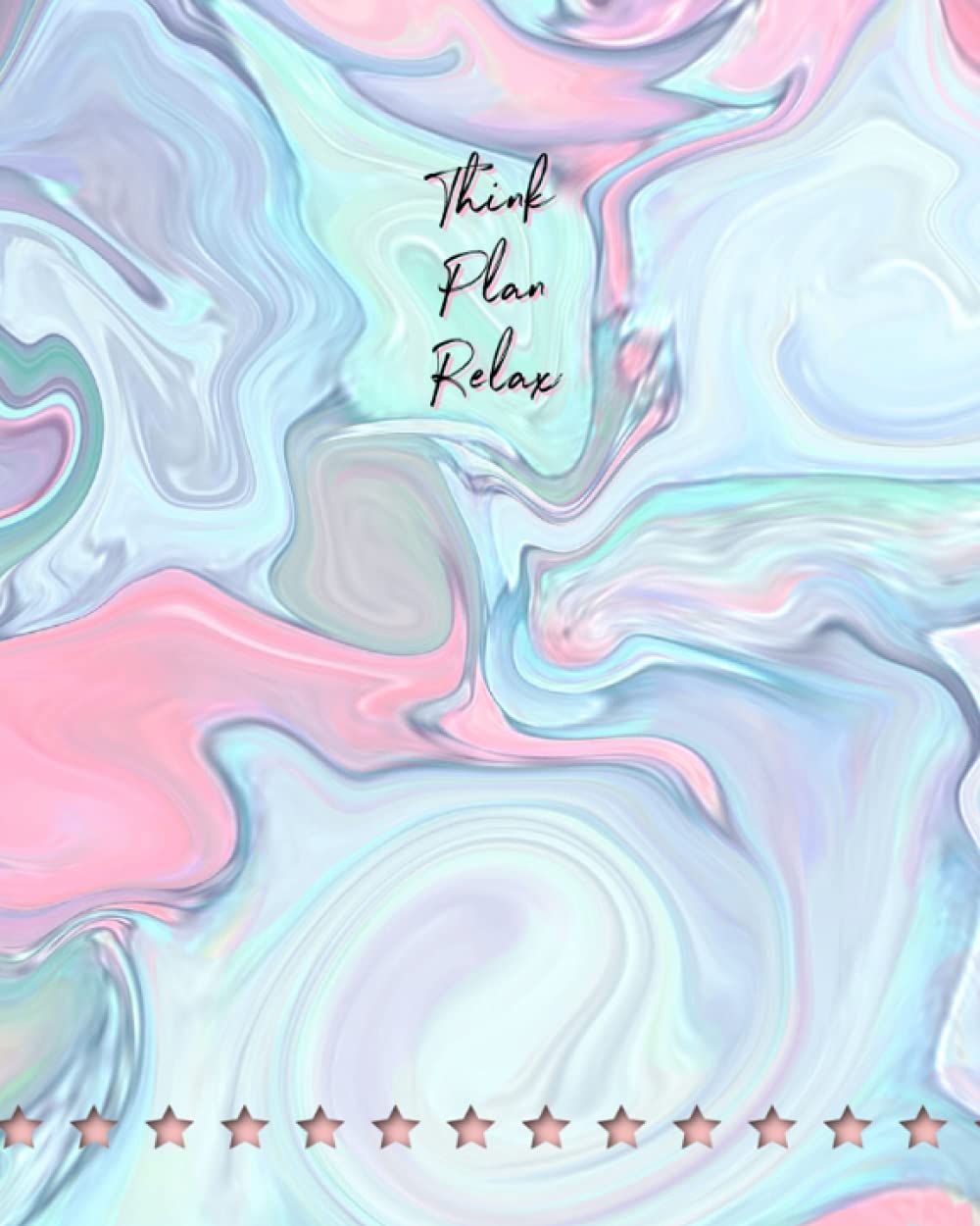 Back to school Marbleized Blank 8X10 Softback Notebook