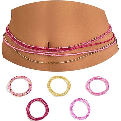 Pink Waist Beads for Women: A Vibrant Touch to Your Summer Style