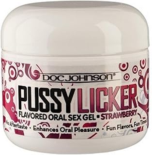 Doc Johnson Pussy Licker Oral Sex Gel, Strawberry, 2 Ounce