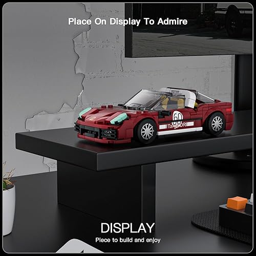 Miniatura 3 de Mould King Speed Championship 911 Targa 4S Super Car Models Juguetes de construcción con vitrina transparente, kits de autos modelo 27060, kit de