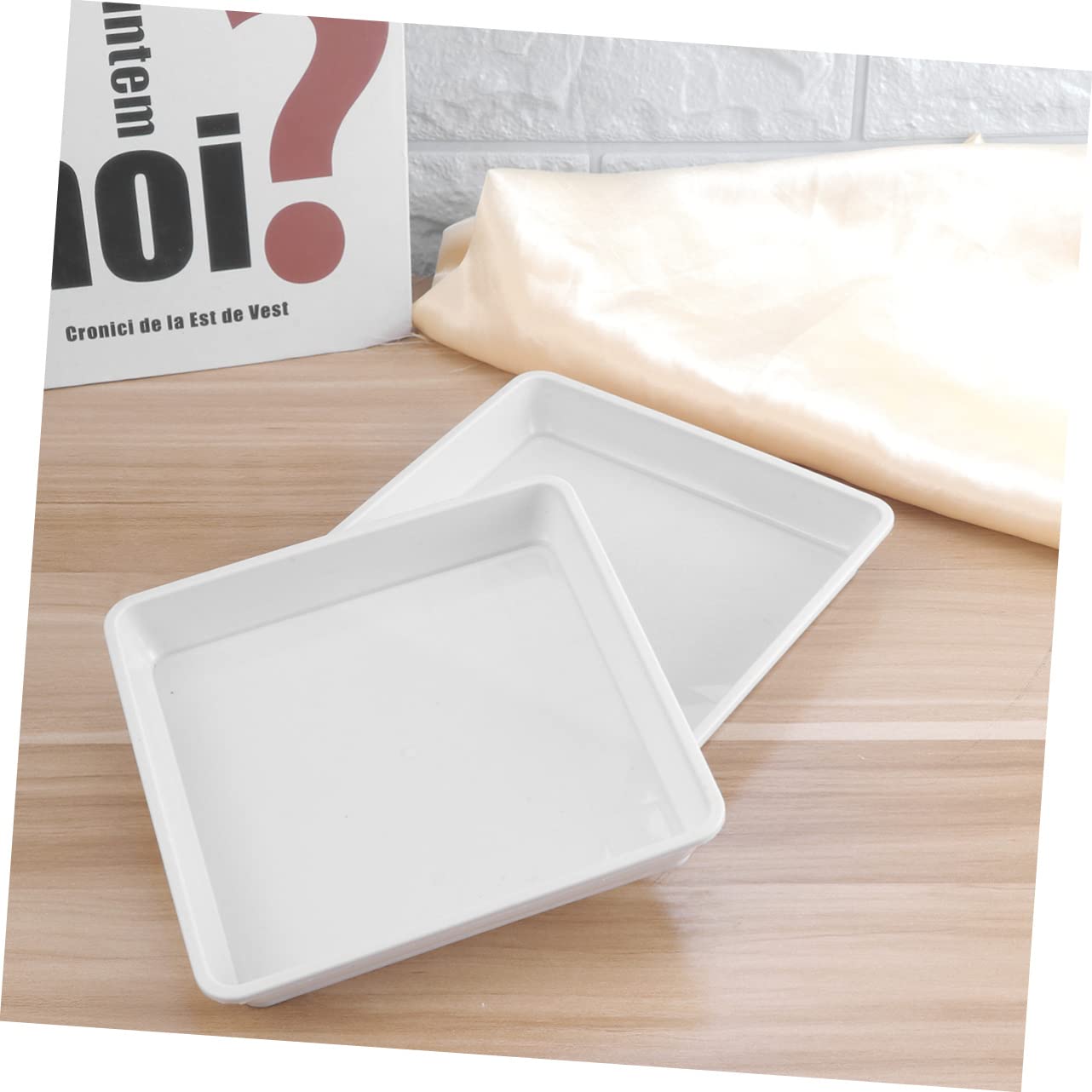 Base Maceta Rectangular Larga Bandeja De Goteo Rectangular Larga