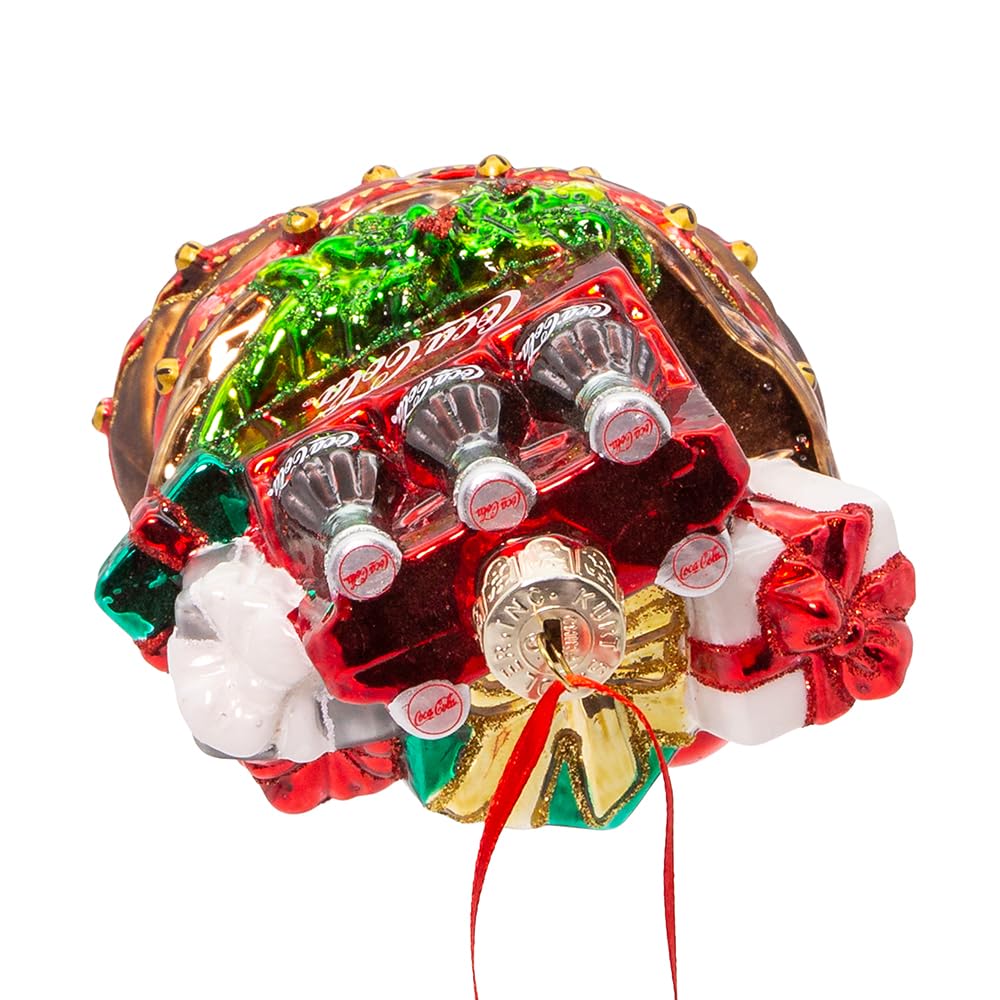 Amazon.co.jp: Kurt S. Adler 4.5インチ ガラス コカ・コーラ サンタ